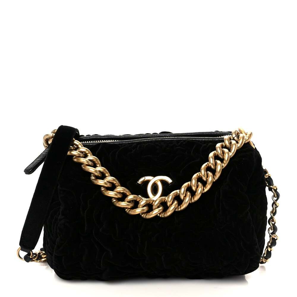 Chanel Velvet Camellia Embossed Barrel #307938C24B
